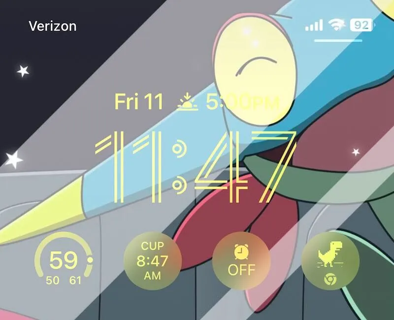 màn hình khoá ios16