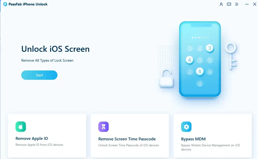 mở khóa iphone bằng phần mềm passfab