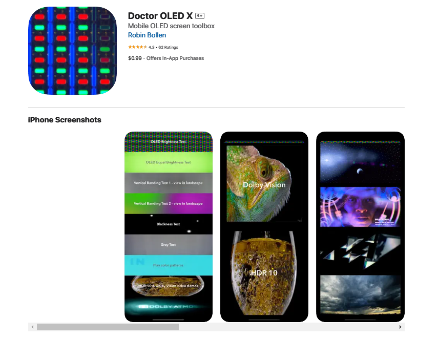 Ứng dụng doctor oled x