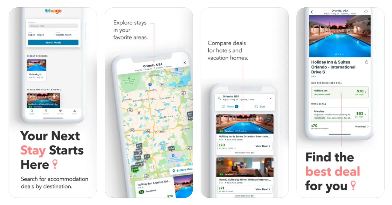 Ứng dụng trivago