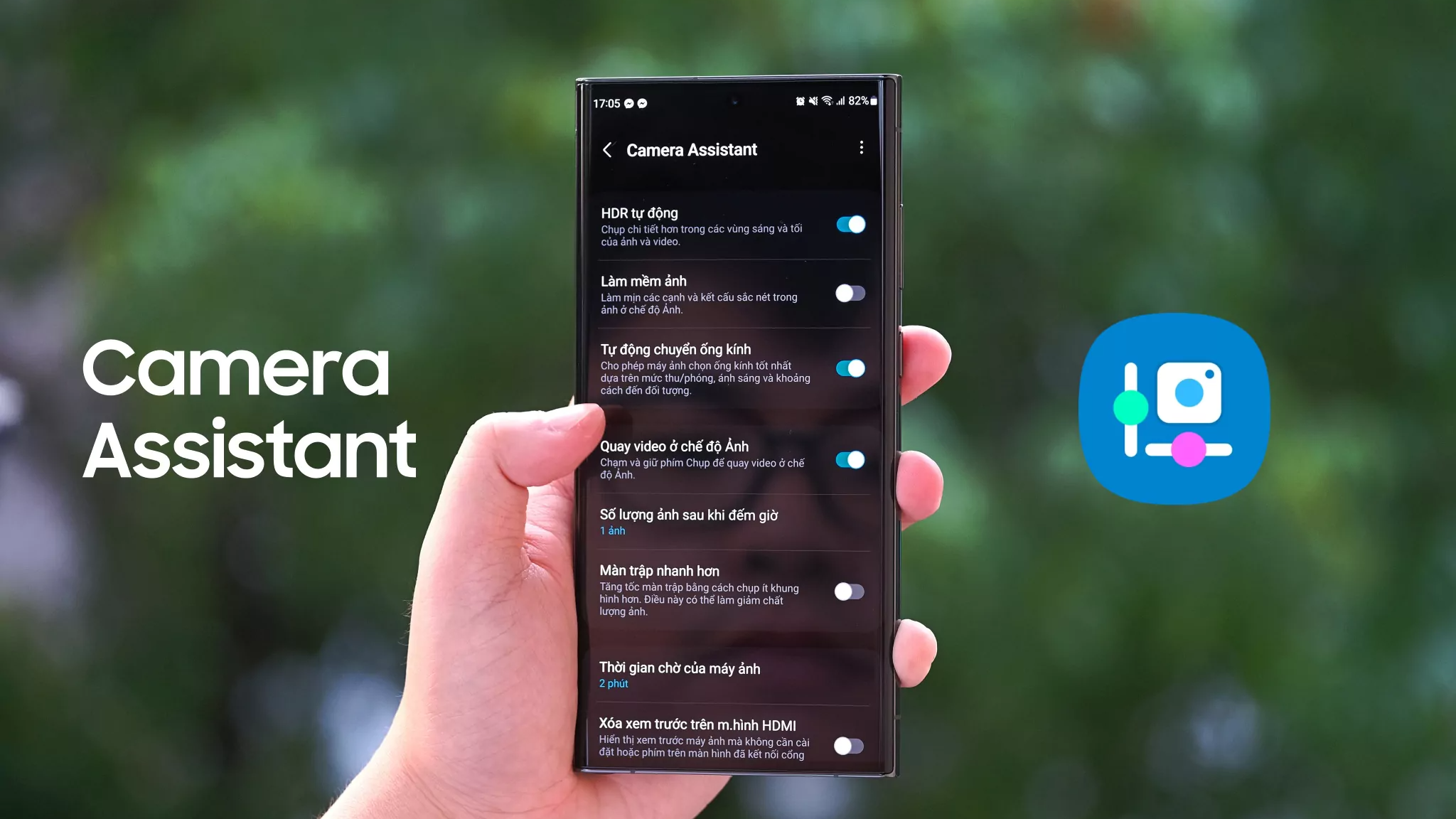 ứng dụng samsung camera assistant