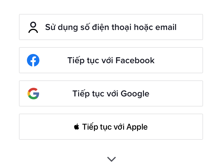 đăng nhập tiktok bằng mạng xã hội