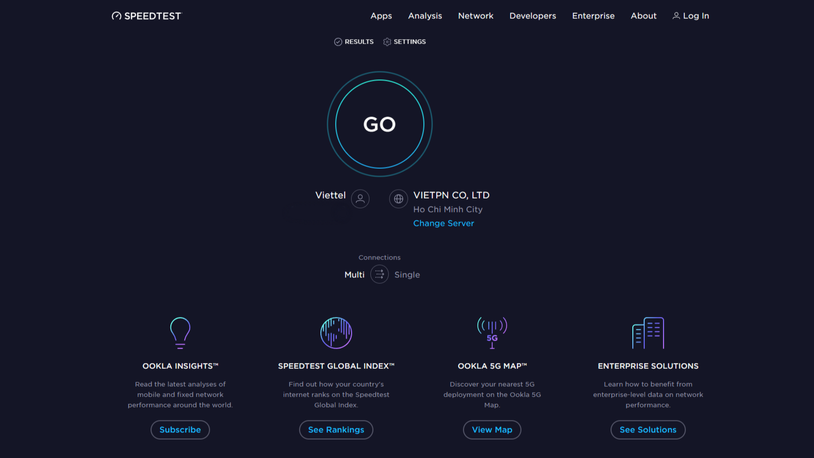 trang web Speedtest