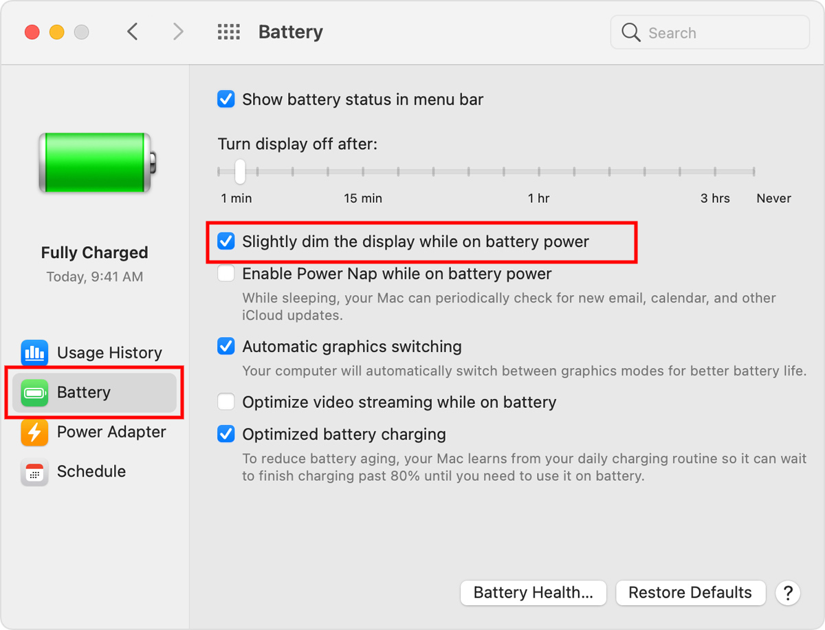 tắt chế độ tối màn hình macos