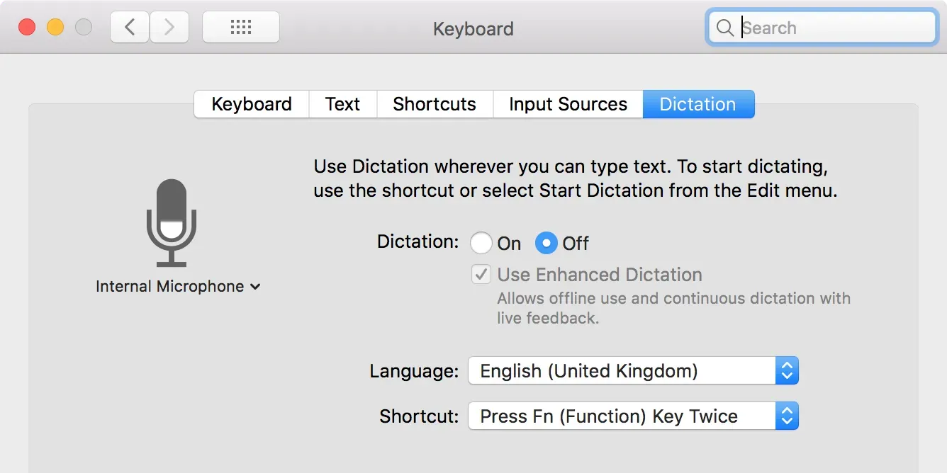 tắt chính tả macos