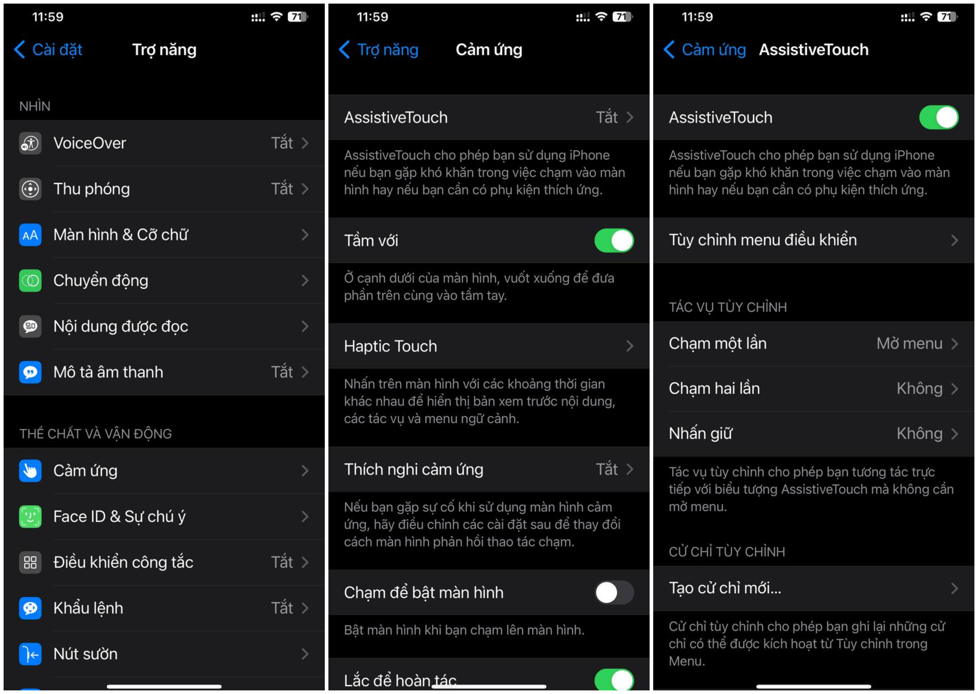 Tắt và bật AssistiveTouch