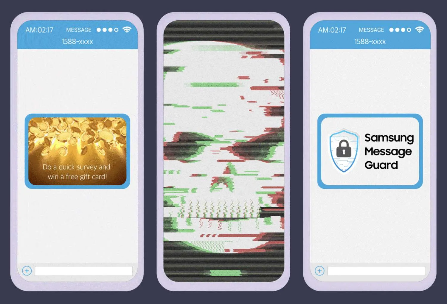 tính năng message guard trên samsung