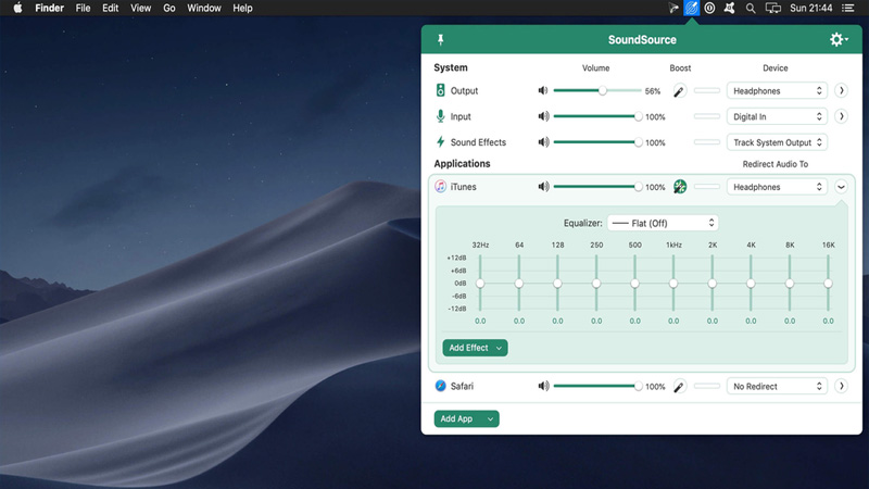 SoundSource – Kiểm soát mức âm lượng