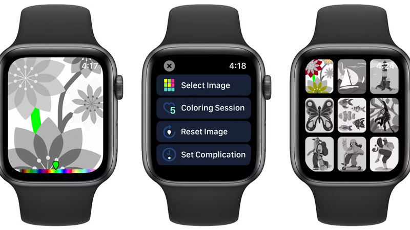 Ứng dụng tích hợp hơn 80 hình ảnh để lựa chọn và 100 màu sắc để bạn lựa chọn