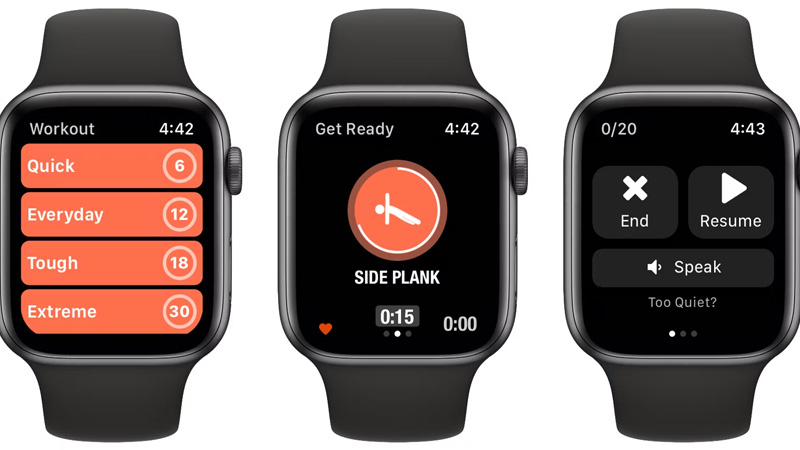 Ứng dụng cung cấp một cách tuyệt vời để tập luyện ở mọi nơi chỉ với vài phút rảnh rỗi