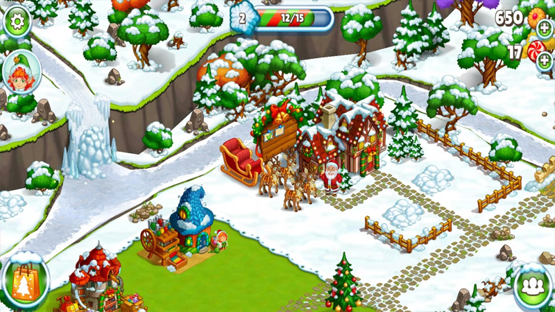 Trò chơi này cho phép bạn đến thăm ông già Noel tại trang trại ở Bắc Cực của ông ấy và đắp người tuyết, làm quà tặng và chăm sóc những con vật có phép thuật.