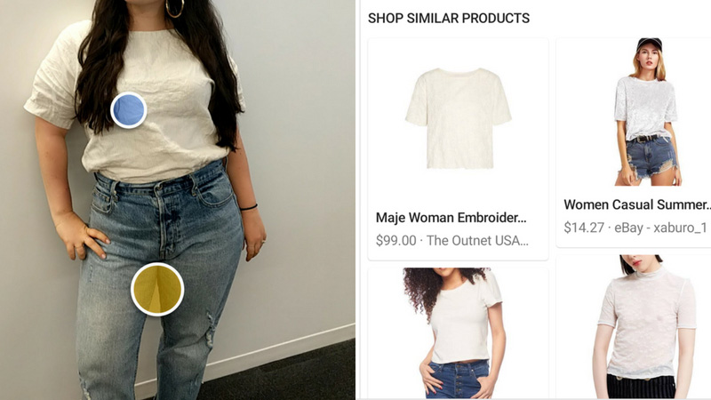 Công cụ nhận diện ảnh của Google Lens có thể xác định quần áo, phụ kiện cá nhân như vòng cổ, vòng tay hay kiểu trang phục bất kỳ