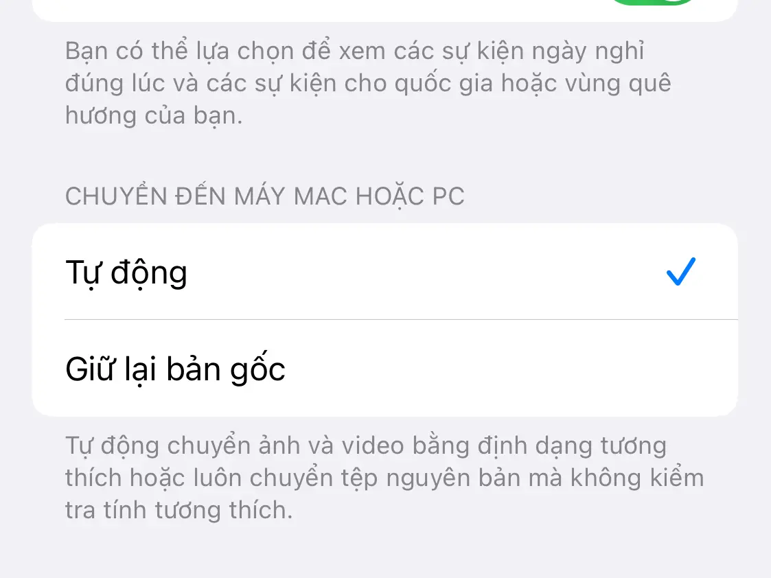 tự động chuyển từ HEIC sang JPEG