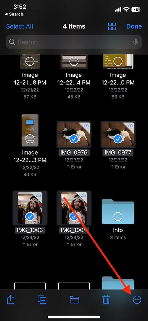 xoá phông ảnh iphone