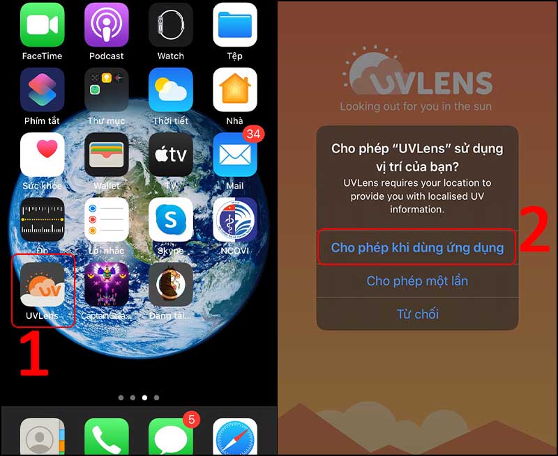 cách check nhanh cường độ tia UV trên điện thoại iPhone, iPad