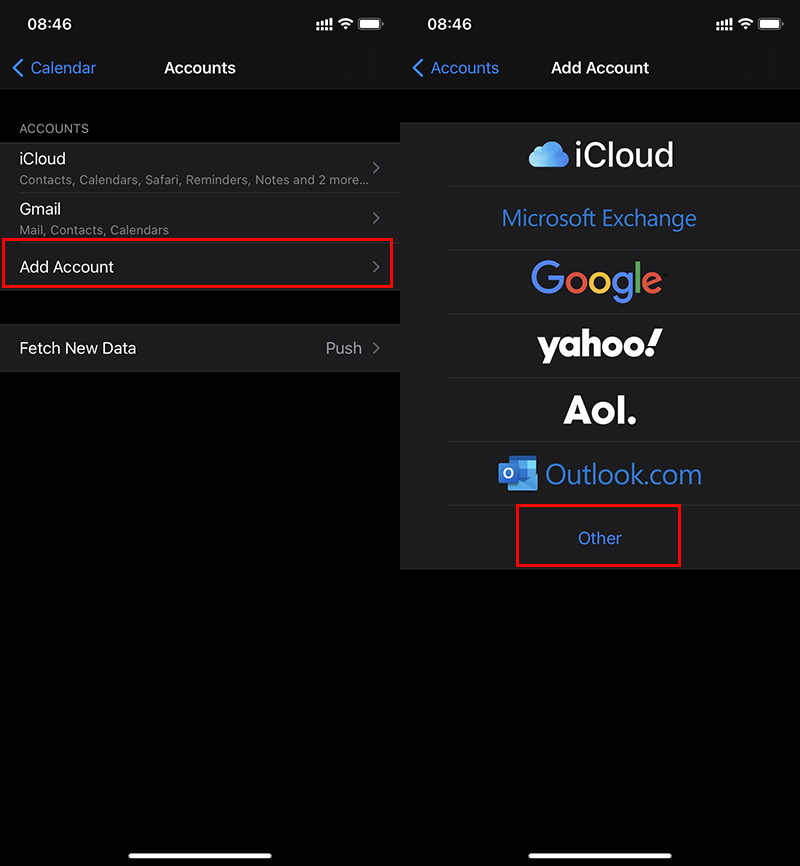 Dùng tài khoản bên thứ 3 để xem lịch âm trên iPhone