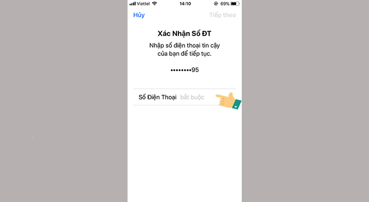 Khôi phục tài khoản iCloud qua điện thoại