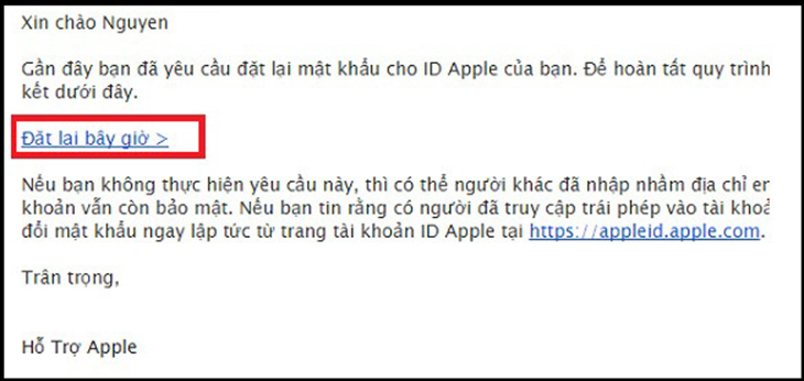 Khôi phục tài khoản iCloud bằng Gmail