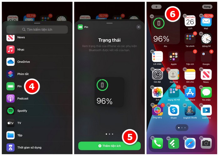 Cách xem pin Airpods đơn giản bằng widget