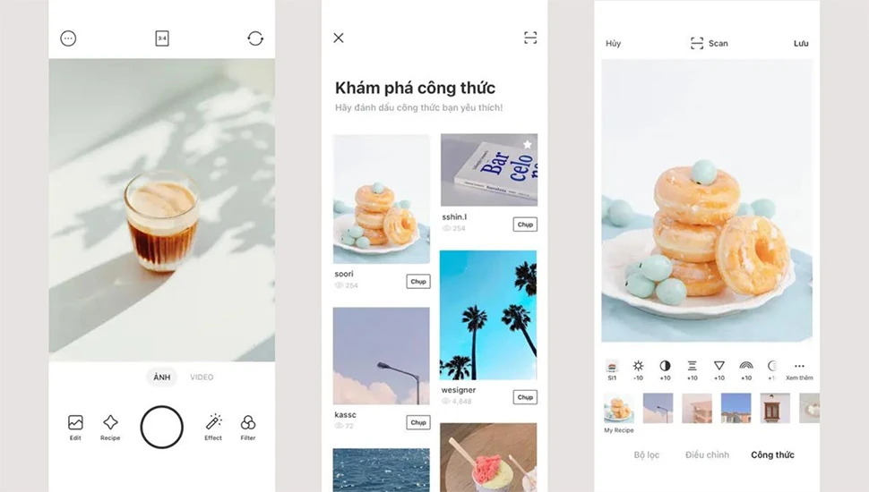 Top 3 ứng dụng chỉnh ảnh đồ ăn 