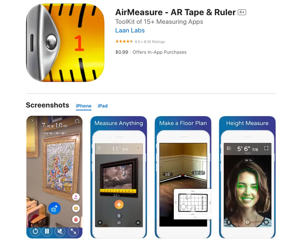 4 phần mềm đo khoảng cách tốt nhất cho iPhone