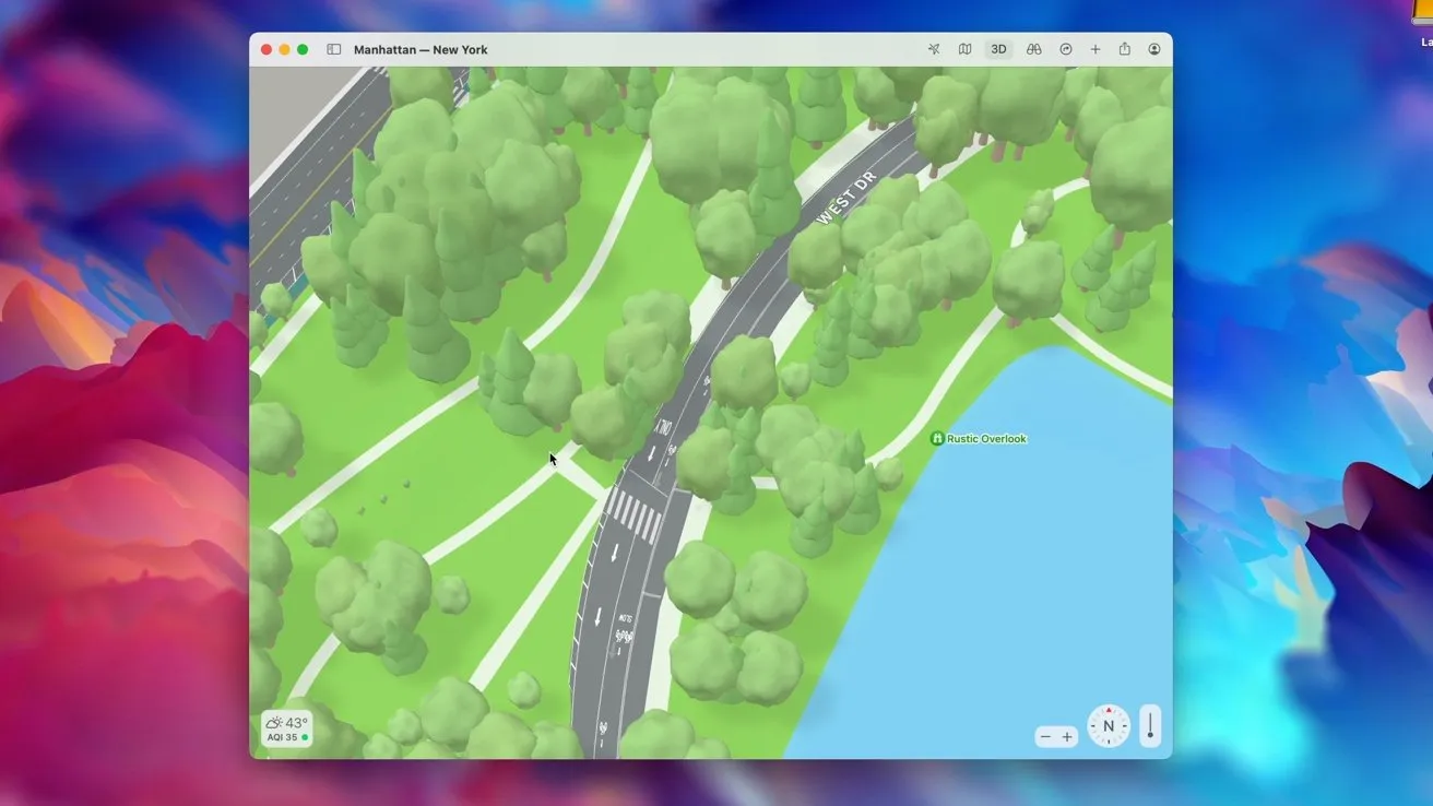 Bản đồ trên Mac Apple Silicone