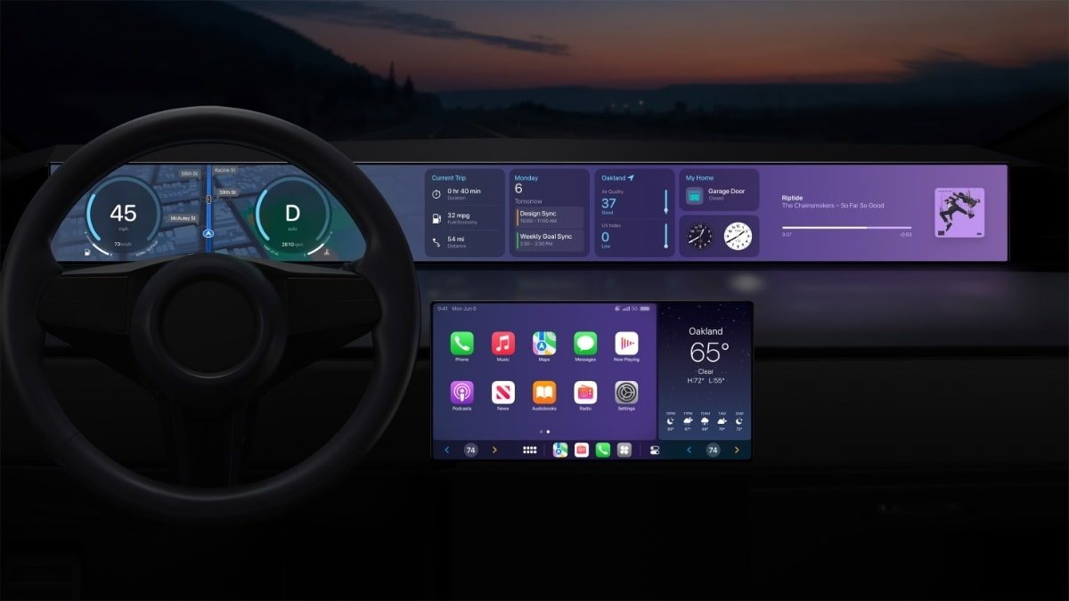 Bảng điều khiển CarPlay mới