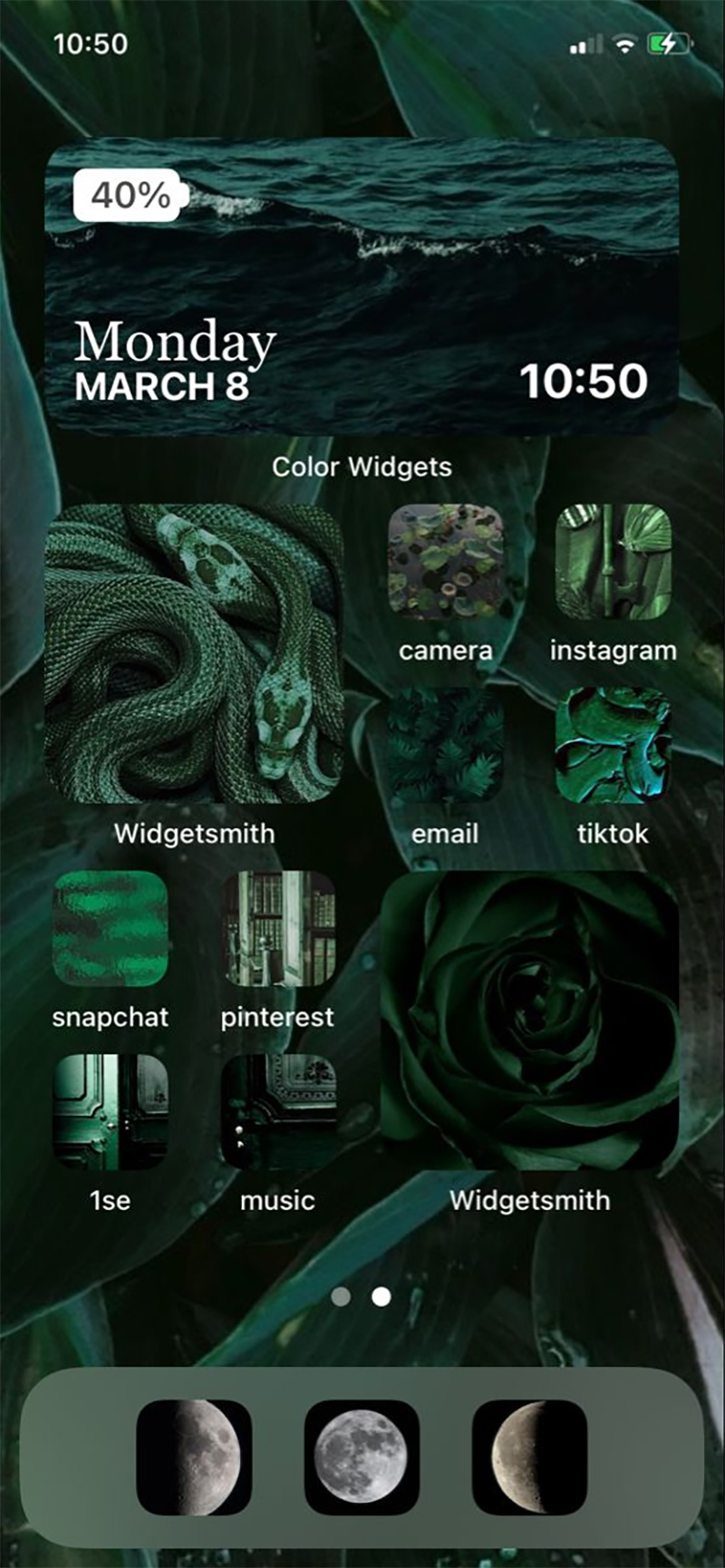 Chủ đề iPhone màu xanh lá cây rừng