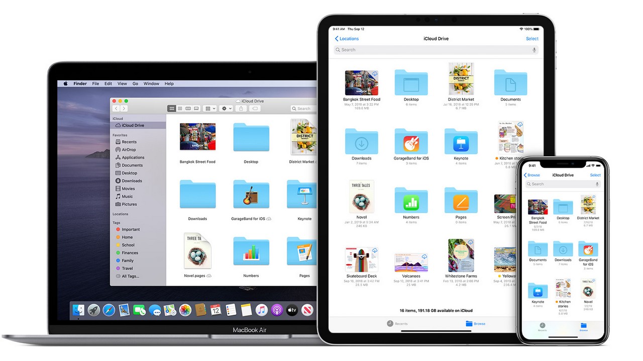 Sao lưu bằng iCloud giúp dễ đồng bộ tài liệu với nhiều thiết bị