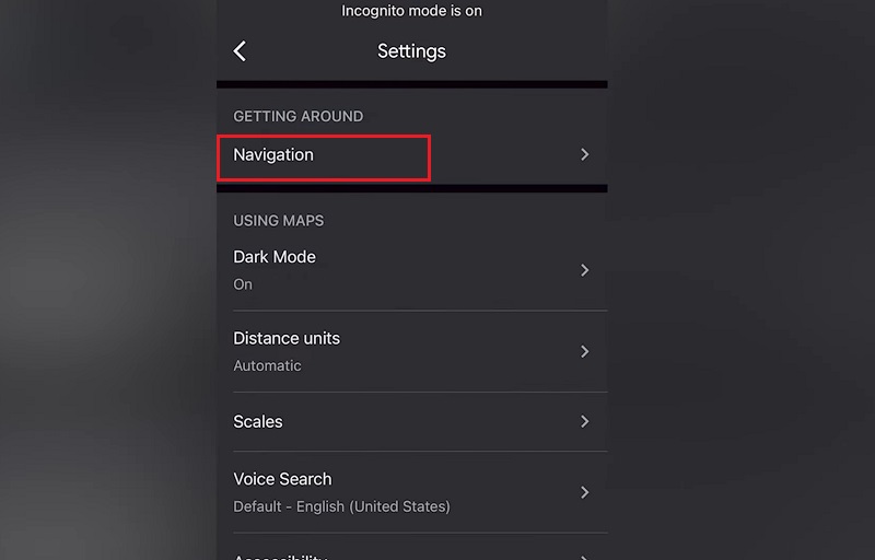 Cài đặt chức năng Nagivation của Google Maps