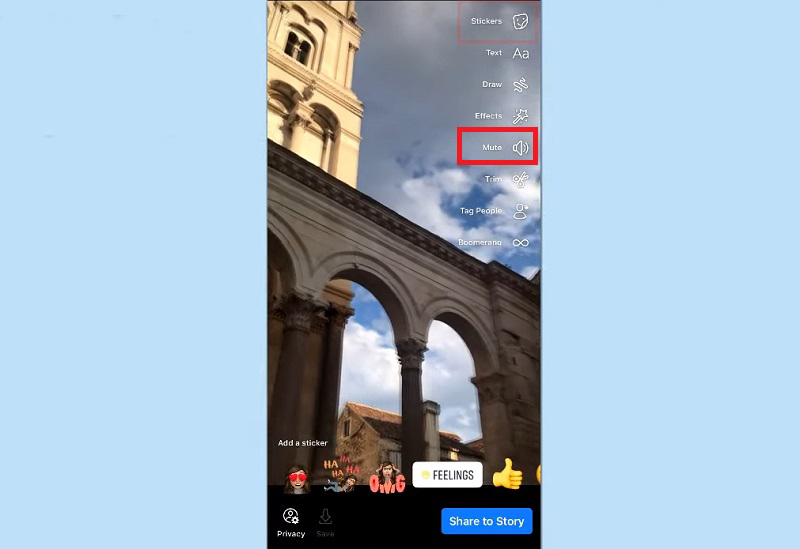 Lồng tiếng vào Story trên Facebook