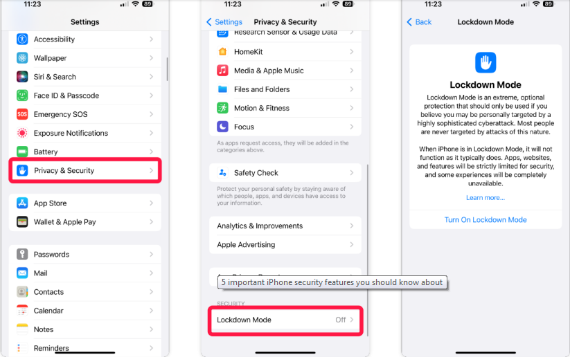 5 tính năng bảo mật quan trọng của iPhone bạn cần biết