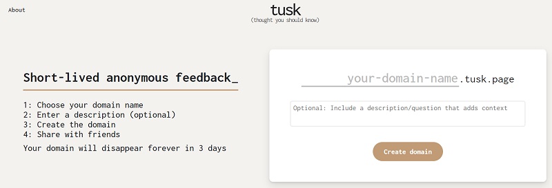 Ứng dụng Tusk trò chuyện ẩn danh và tự hủy sau 3 ngày