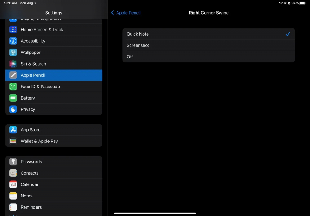 Sử dụng Ghi chú nhanh