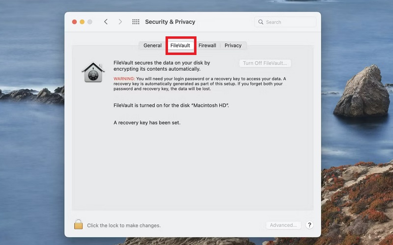Thiết lập mật khẩu cho ổ đĩa trên macbook 
