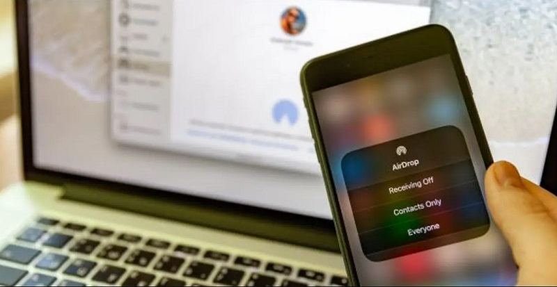 Sử dụng cùng tài khoản Apple khi dùng Airdrop