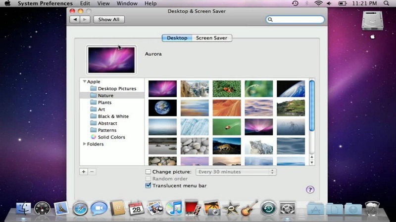 Cài đặt Trình bảo vệ màn hình