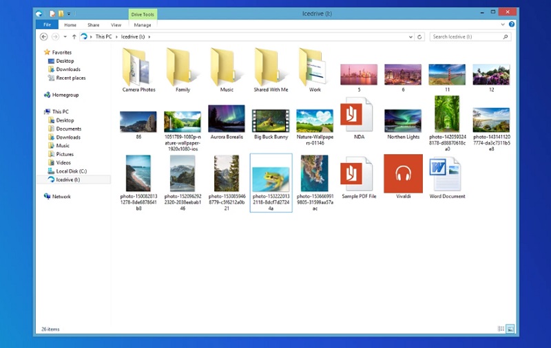 Ứng dụng dịch vụ lưu trữ đám mây Icedrive
