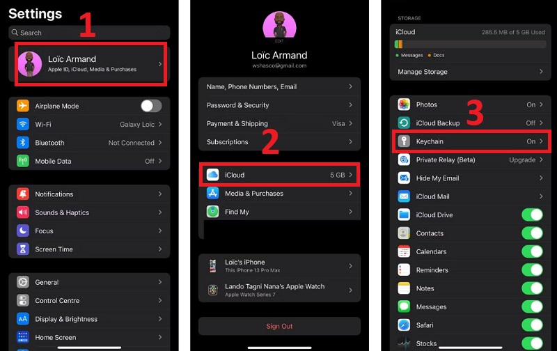 Sử dụng Trình quản lý mật khẩu trên iphone 