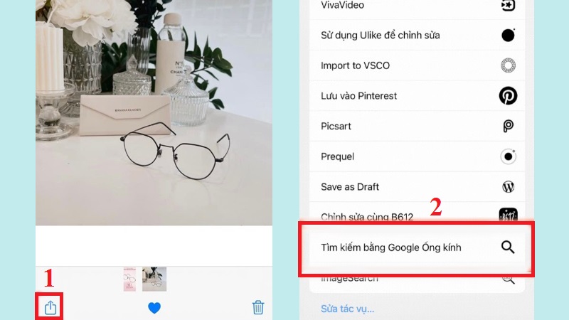 Tìm kiếm ảnh trực tiếp trên iPhone