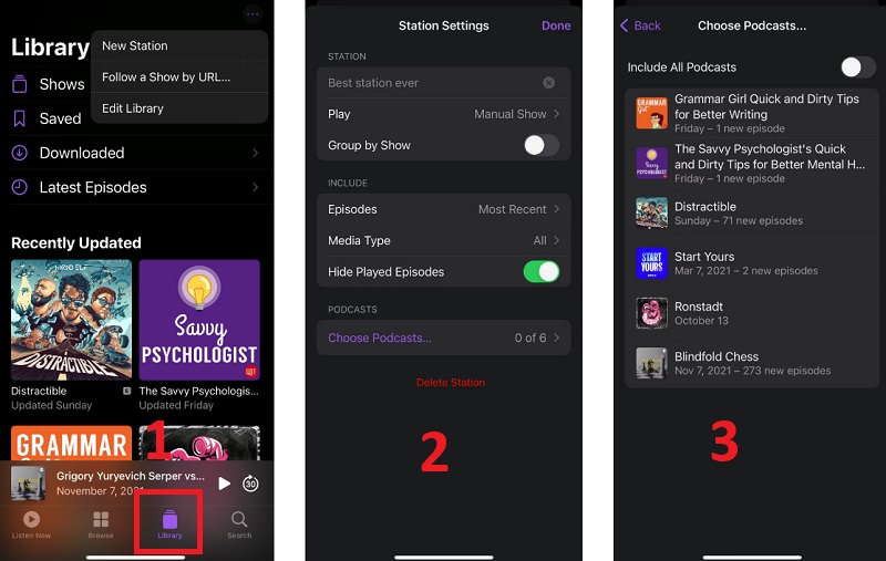 Tạo Nhóm với Podcast mà bạn yêu thích