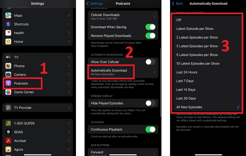Giới hạn Tải xuống tệp nhạc tự động 