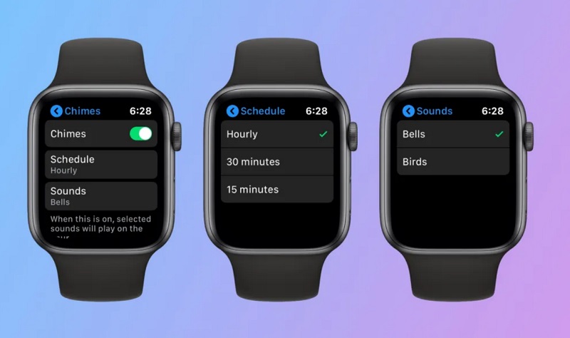 Thiết lập chế độ phát chuông mỗi giờ trên Apple Watch