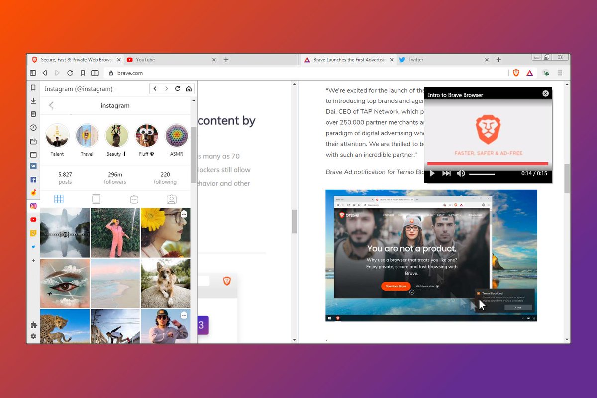 Các trình duyệt web nhẹ nhất hiện nay - Brave