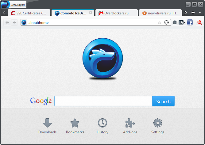 Các trình duyệt web nhẹ nhất hiện nay - Icedragon
