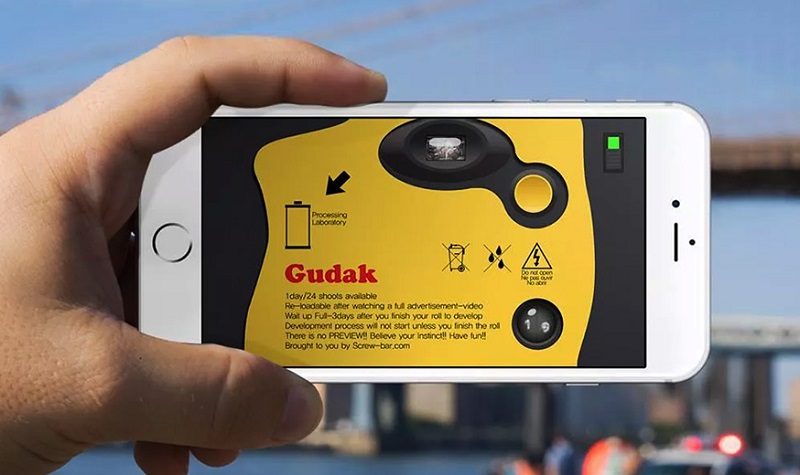 Ứng dụng chụp ảnh phim Gudak Cam