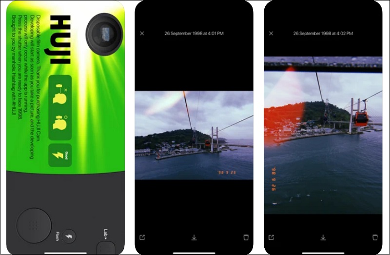 Ứng dụng chụp ảnh phim Huji Cam
