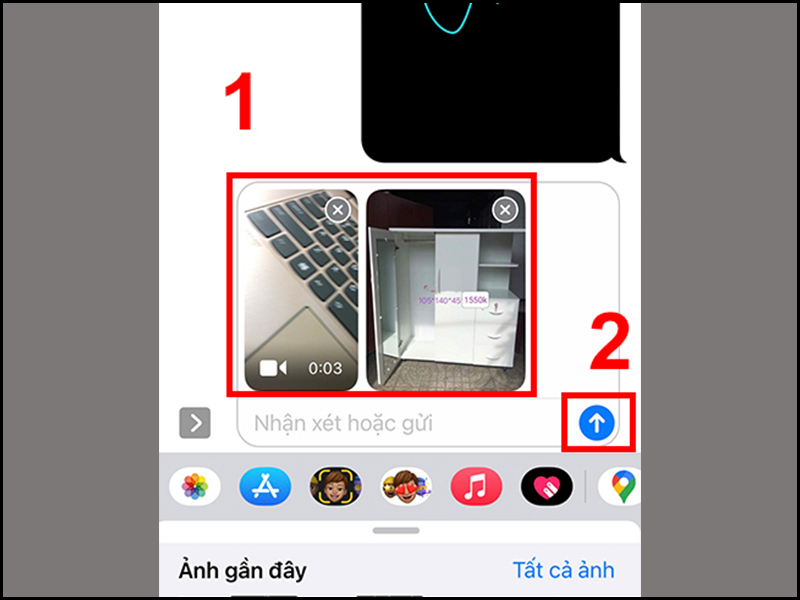 Cách gửi hình ảnh, video trên iMessage