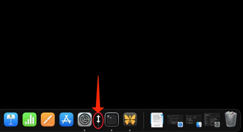 Điều chỉnh kích thước thanh Dock