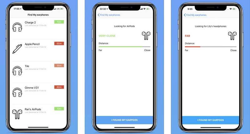 Tìm AirPods thất lạc 